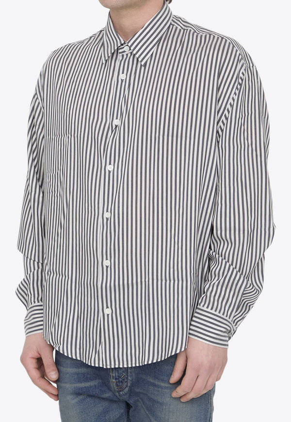 AMI PARIS Boxy Fit Striped Shirt USH126-VI0015-194