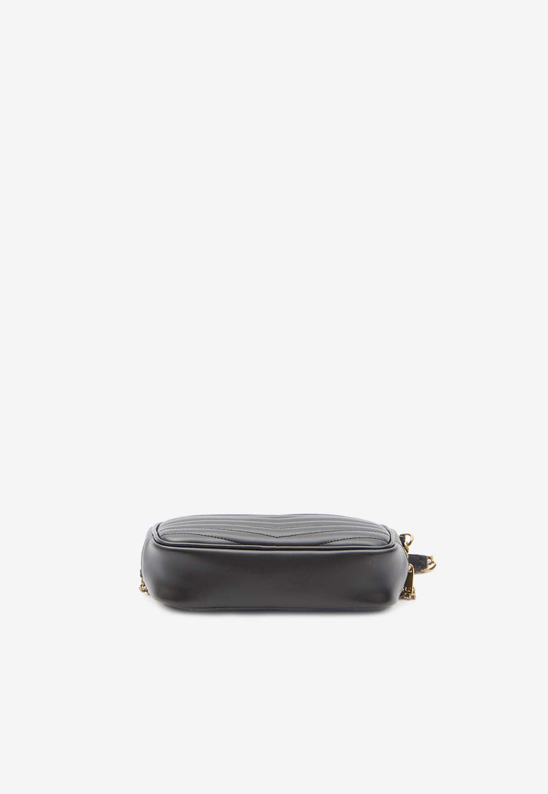 Saint Laurent Mini Lou Quilted Leather Shoulder Bag 748849-DV707-1000
