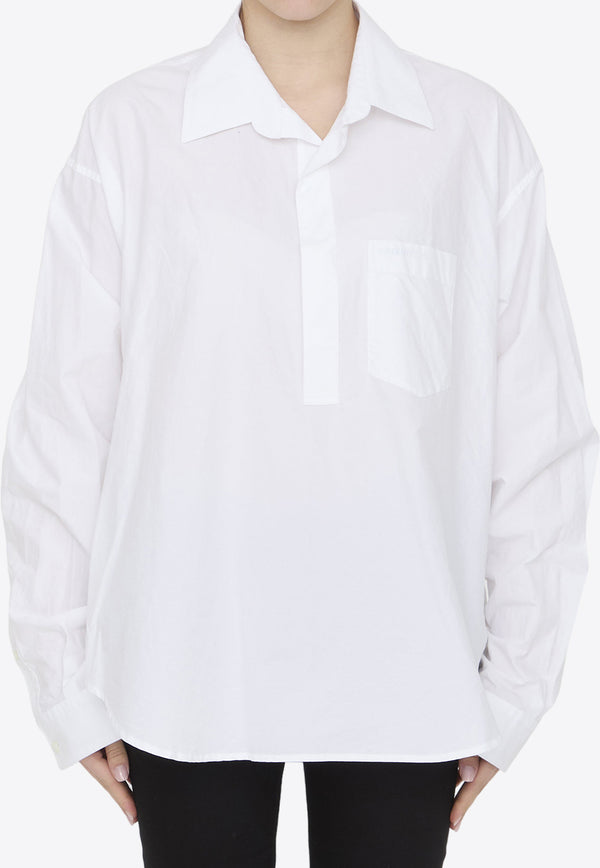 Balenciaga Crinkled Buttoned Shirt White 790838-TNM60-9000