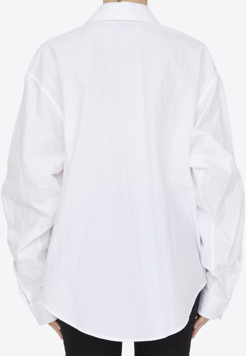 Balenciaga Crinkled Buttoned Shirt White 790838-TNM60-9000