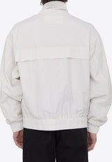 AMI PARIS Ami Alexandre Mattiussi Zip-Up Windbreaker Jacket White HJK051-PA0009-193