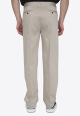 AMI PARIS Straight-Leg Chino Pants Beige HTR005-CO0009-271