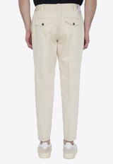 PT Torino Straight-Leg Linen Pants Cream CORTRBB30REW-BP65-0015