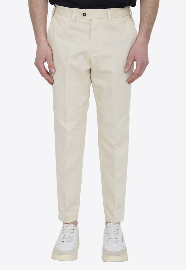 PT Torino Straight-Leg Linen Pants Cream CORTRBB30REW-BP65-0015