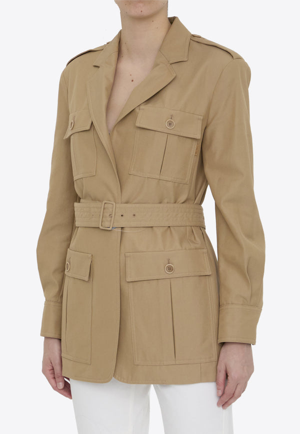 Max Mara Pacos Belted Field Jacket Beige 2411021033-600-004