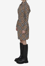 Burberry Vintage Check Mini Shirt Dress Brown 8095080--C1202