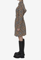 Burberry Vintage Check Mini Shirt Dress Brown 8095080--C1202