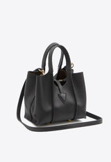 Tod's T Timeless Grained Leather Tote Bag Black XBWTSBA0000-Q8E-B999