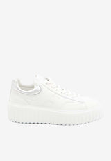 Hogan H-stripes Leather Low-Top Sneakers White HXW6450FC60-KU0-0351