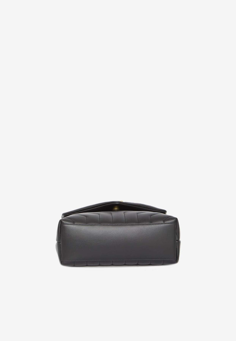 Saint Laurent Small Loulou Quilted Leather Shoulder Bag Black 494699-DV727-1000