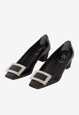 Roger Vivier Belle Vivier 45 Pumps in Patent Leather Black RVW00600920D1--PB999