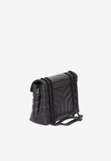 Saint Laurent Small Loulou Quilted Leather Shoulder Bag Black 494699-DV728-1000