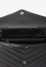 Saint Laurent Medium Loulou Quilted Leather Shoulder Bag Black 574946-DV728-1000