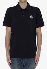 Moncler Logo Patch Polo T-shirt Blue 8A00009-84556-77X