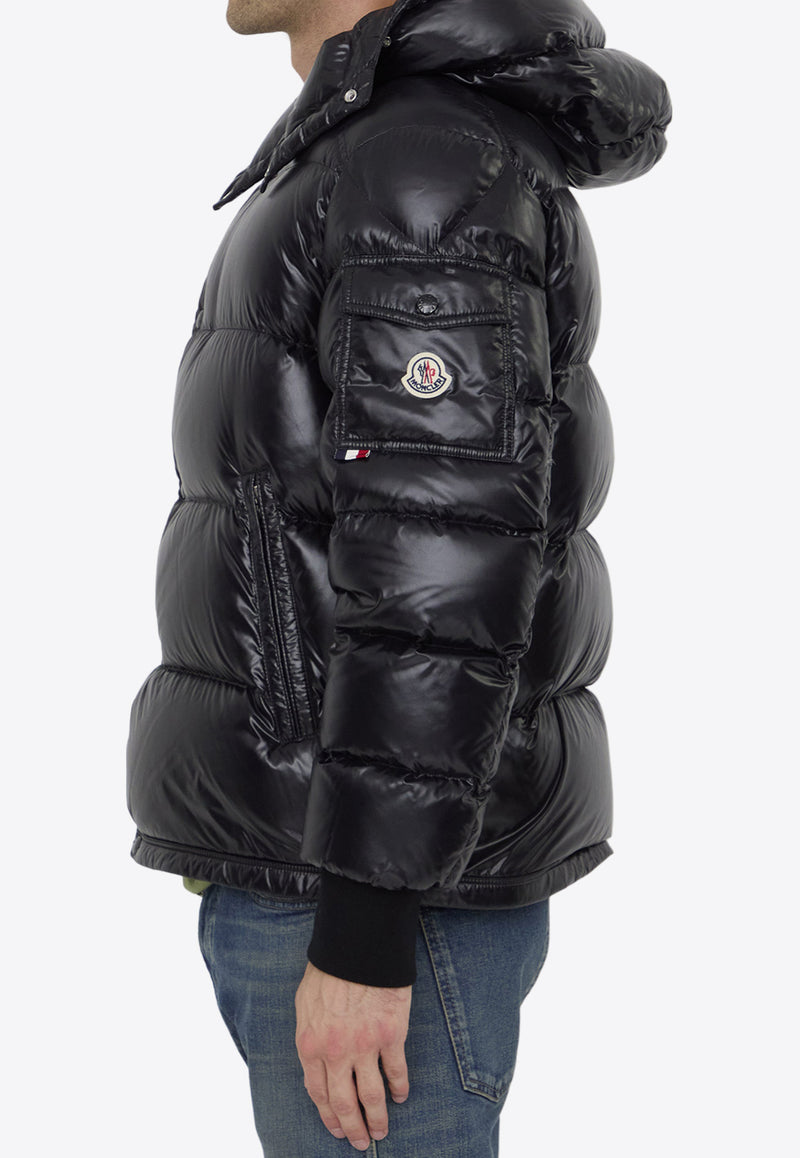 Moncler Maljasset Hooded Zip-Up Padded Jacket Black 1A00006-5963V-999