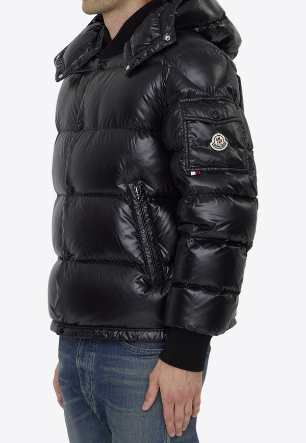 Moncler Maljasset Hooded Zip-Up Padded Jacket Black 1A00006-5963V-999