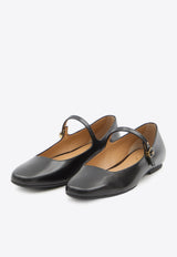 Tod's Calf Leather Ballet Flats Black XXW23L0IN40-SSP-B999