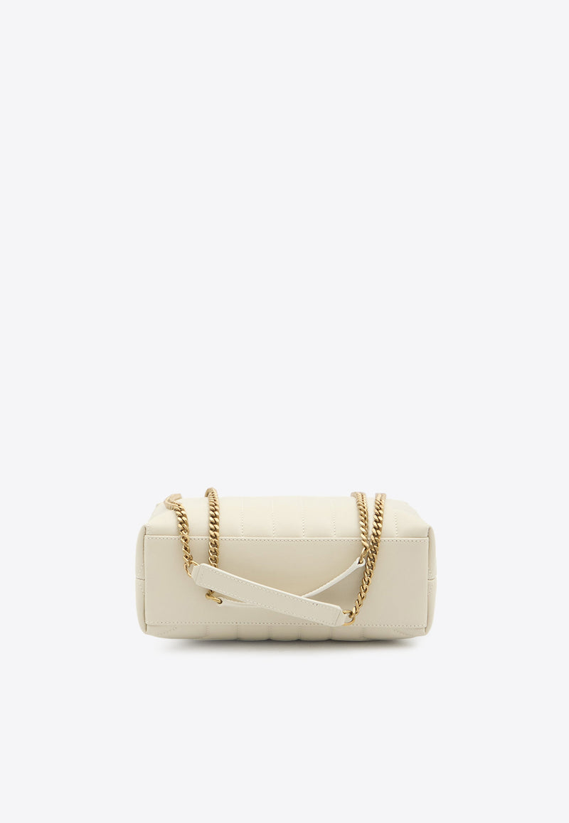 Saint Laurent Small Loulou Quilted Leather Shoulder Bag Ivory 494699-DV727-9207