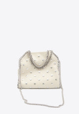 Stella McCartney Mini Falabella Studded Leather Tote Bag White 371223-WP0454-9000