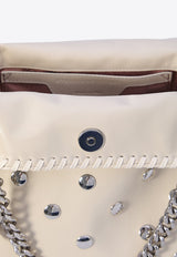 Stella McCartney Mini Falabella Studded Leather Tote Bag White 371223-WP0454-9000