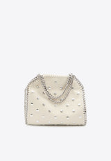 Stella McCartney Mini Falabella Studded Leather Tote Bag White 371223-WP0454-9000