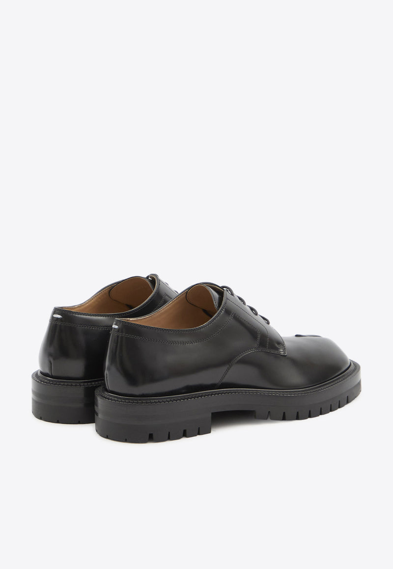 Maison Margiela Tabi Derby Shoes in Calf Leather Black S57WQ0188-P3827-H8396