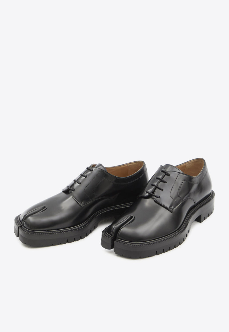 Maison Margiela Tabi Derby Shoes in Calf Leather Black S57WQ0188-P3827-H8396