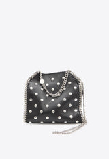 Stella McCartney Mini Falabella Studded Leather Tote Bag Black 371223-WP0454-1000