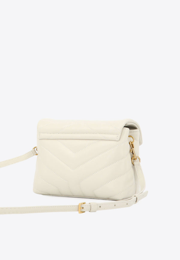 Saint Laurent Toy Loulou Quilted Leather Crossbody Bag Ivory 678401-DV707-9207
