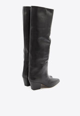 Paris Texas Jane 60 Leather Knee-High Boots Black PX119-XLTH3-NERO