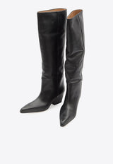 Paris Texas Jane 60 Leather Knee-High Boots Black PX119-XLTH3-NERO