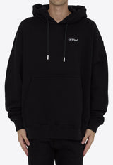 Off-White Windy Arrow Hooded Sweatshirt Black OMBB085F24-FLE009-1001