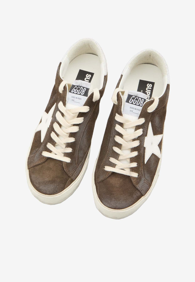 Golden Goose DB Super-Star Suede Low-Top Sneakers Brown GMF00101-F006151-55377