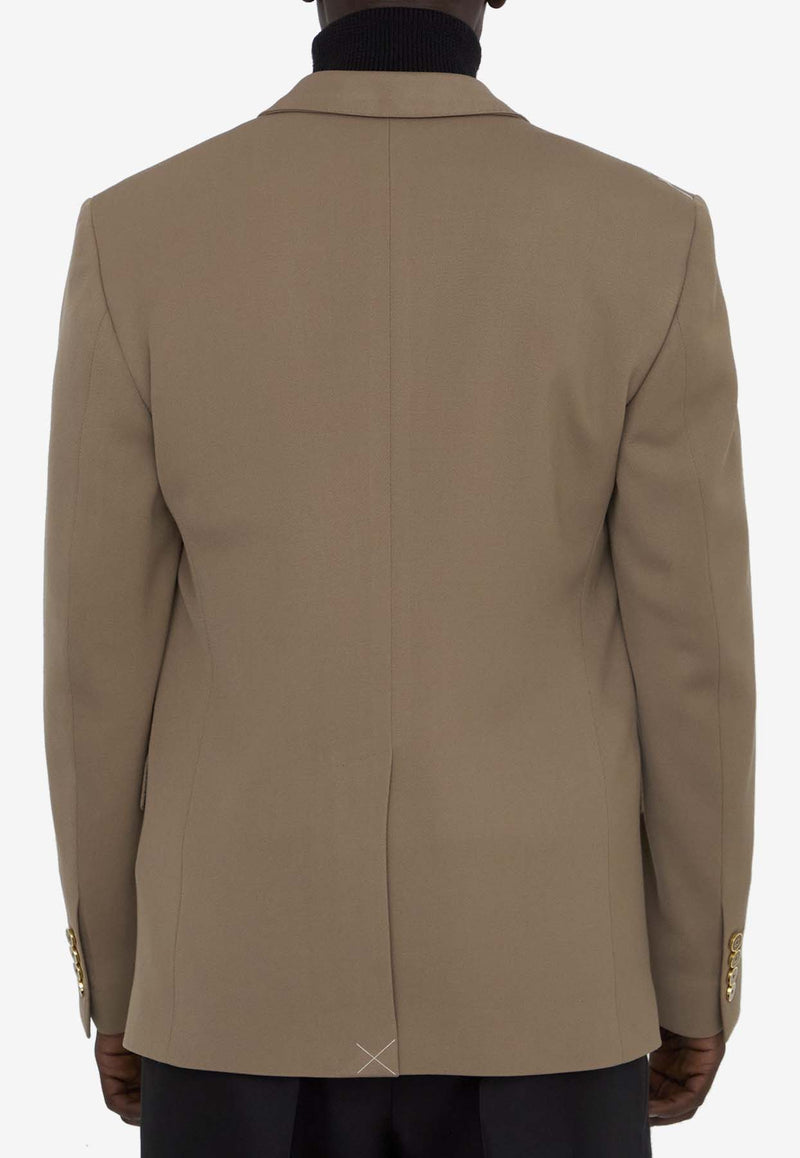 Dolce & Gabbana Double-Breasted Gabardine Blazer Beige G2TV8T-FURNV-M0209