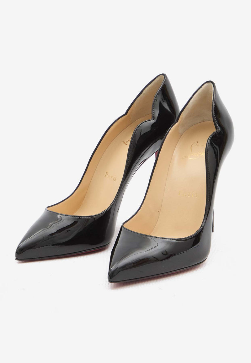 Christian Louboutin Hot Chick 100 Pumps in Patent Leather Black 1190911-BK01-BLACK