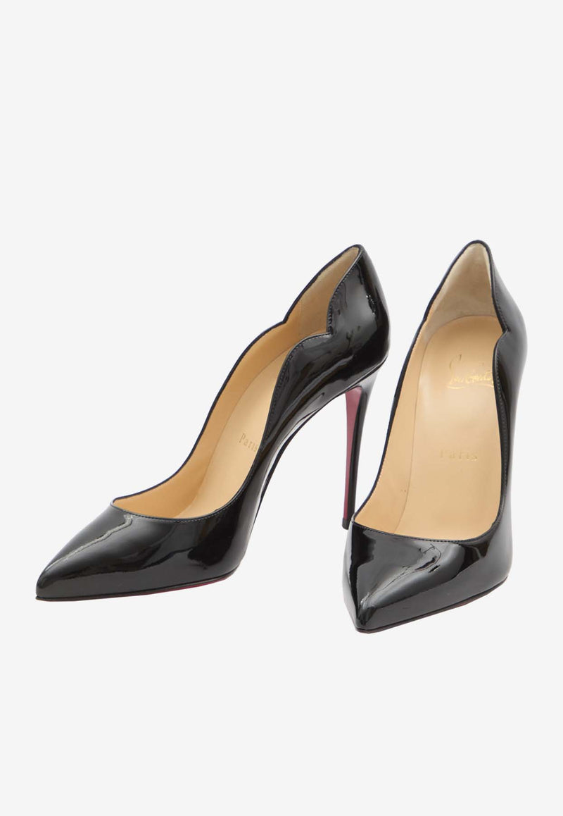 Christian Louboutin Hot Chick 100 Pumps in Patent Leather Black 1190911-BK01-BLACK