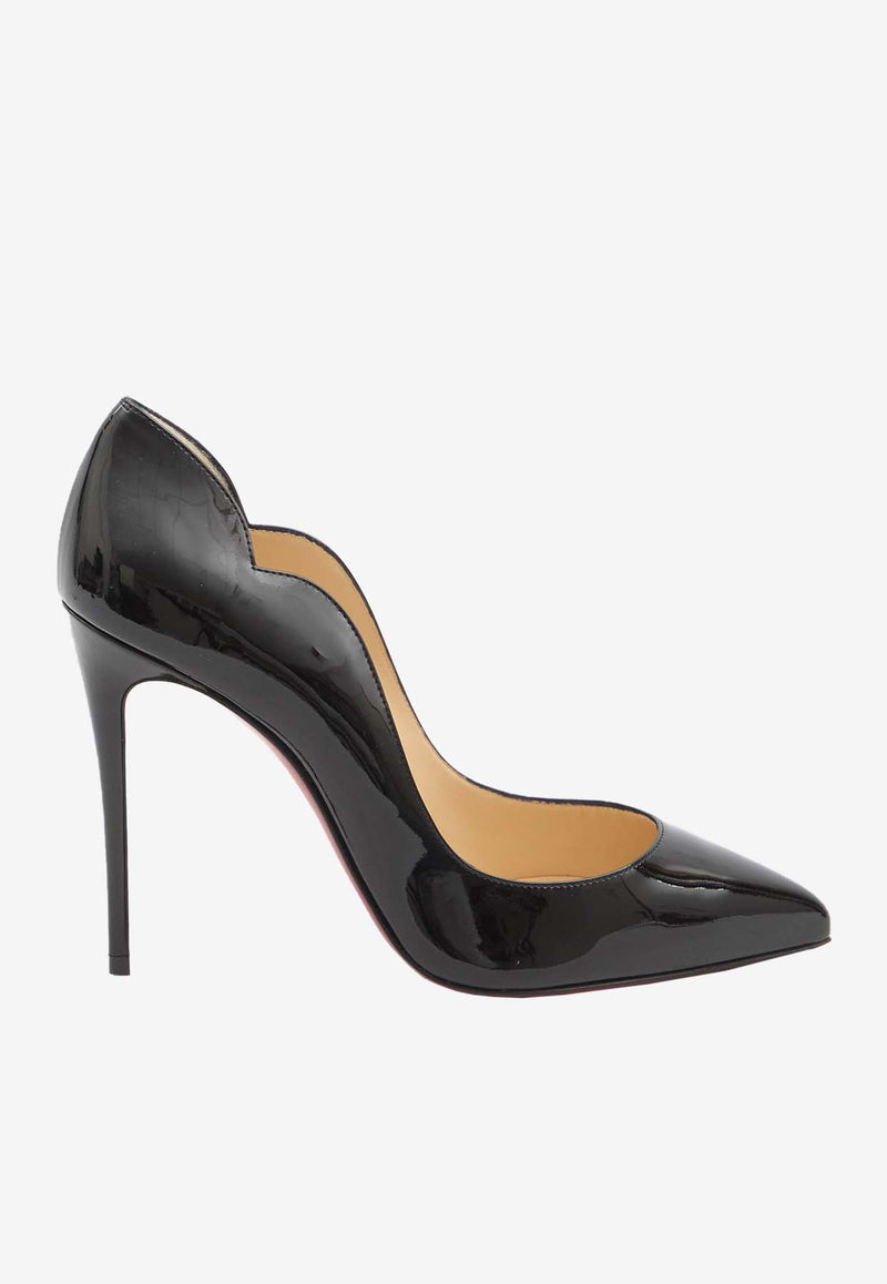 Christian Louboutin Hot Chick 100 Pumps in Patent Leather Black 1190911-BK01-BLACK