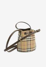 Burberry Mini Drawstring Bucket Bag  Beige 810048--A1336