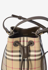 Burberry Mini Drawstring Bucket Bag  Beige 810048--A1336