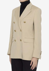 Golden Goose DB Double-Breasted Wool Blazer Beige GWP00829-P001267-15272