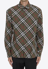 Burberry Signature Check Long-Sleeved Shirt Brown 8095336--C1205