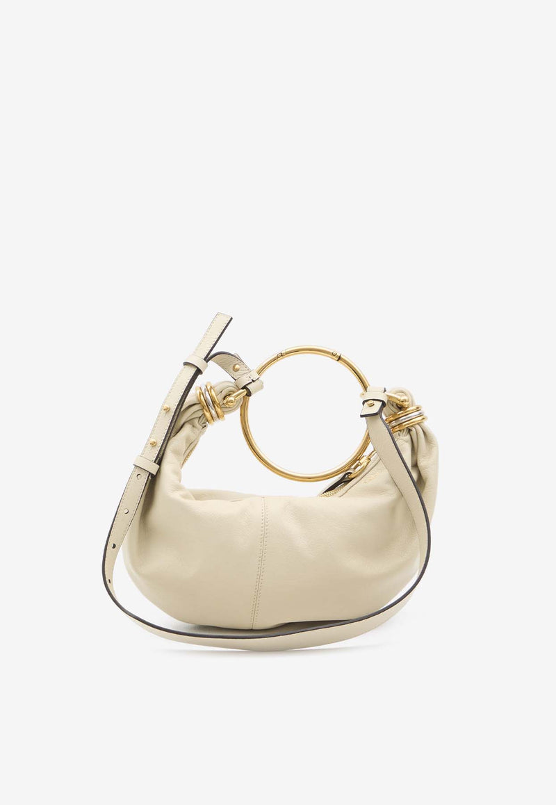 Chloé Small Bracelet Hobo Bag in Calf Leather Beige CHC24AS611-N72-23N