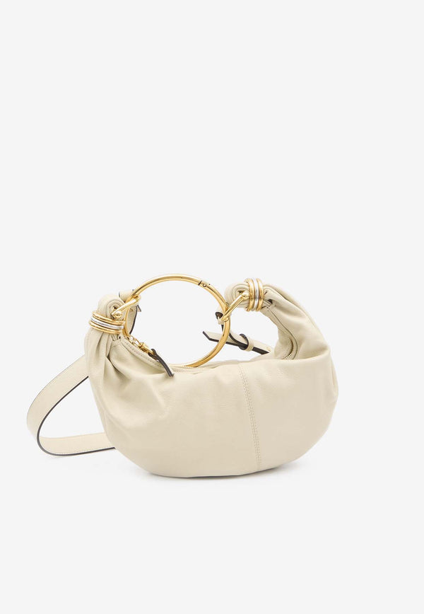 Chloé Small Bracelet Hobo Bag in Calf Leather Beige CHC24AS611-N72-23N