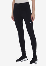 Balenciaga Activewear Logo Print Leggings Black 793294-4E2B9-1081