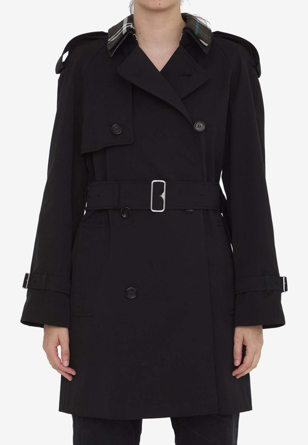Burberry Double-Breasted Trench Coat Black 8096563--A1189