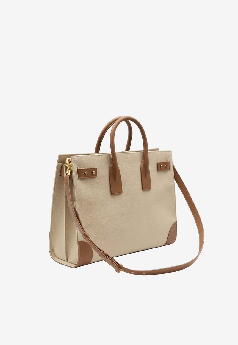 Saint Laurent Large Sac De Jour Top Handle Bag Beige 781934-FAC7T-9856