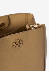 Tory Burch McGraw Grained Leather Bucket Bag Beige 158499--227