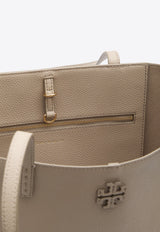 Tory Burch Large McGraw Leather Tote Bag Beige 152221--200