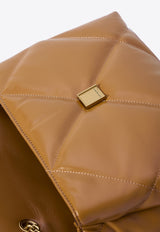 Tory Burch Medium Kira Quilted-Leather Crossbody Bag Brown 154704--200