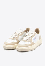 Autry Medalist Leather Low-Top Sneakers White AULW-WB-51